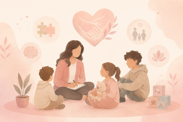 Je propose un accompagnement personnalisé et bienveillant destiné aux enfants, adolescents, jeunes adultes ainsi qu’à leurs familles, afin de favoriser leur épanouissement, leur autonomie et leur inclusion au quotidien.